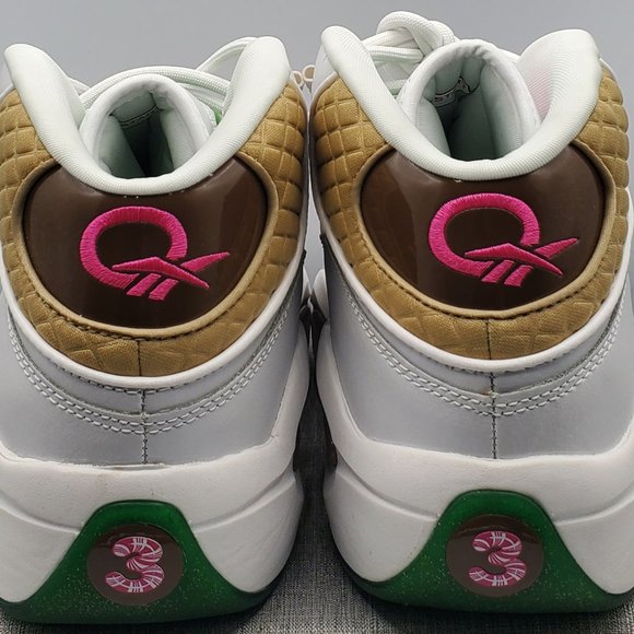 Reebok x Hasbro Question Mid Men's Size 10 'Candy Land' White GZ8826 Rare - Picture 8 of 9